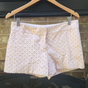LOFT Blush Pink Eyelet Shorts